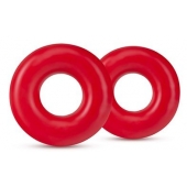 Набор из 2 красных эрекционных колец DONUT RINGS OVERSIZED - Blush Novelties - в Самаре купить с доставкой