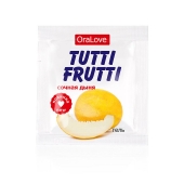 Пробник гель-смазки Tutti-frutti со вкусом сочной дыни - 4 гр. - Биоритм - купить с доставкой в Самаре