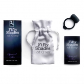 Темно-серое эрекционное кольцо Vibrating Love Ring с вибрацией - Fifty Shades of Grey - в Самаре купить с доставкой