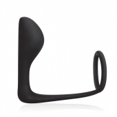 Стимулятор простаты с фиксацией эрекционным кольцом Prostate Gear - BlueLine - в Самаре купить с доставкой