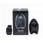 Темно-серый инновационный мужской осциллятор PULSE SOLO LUX с пультом ДУ - Hot Octopuss - в Самаре купить с доставкой