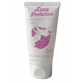 Лубрикант на водной основе с ароматом малины Love Protection Raspberry - 50 мл. - Lola Games - купить с доставкой в Самаре