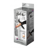 Пояс-трусики с насадкой Glamour - 17 см. - LOVETOY (А-Полимер) - купить с доставкой в Самаре