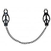 Зажимы на соски Darkside с цепочкой - Lola Games - купить с доставкой в Самаре