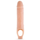 Телесный реалистичный фаллоудлинитель 10 Inch Silicone Cock Sheath Penis Extender - 25,4 см. - Blush Novelties - в Самаре купить с доставкой