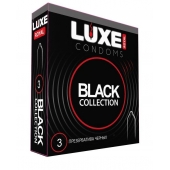 Черные презервативы LUXE Royal Black Collection - 3 шт. - Luxe - купить с доставкой в Самаре