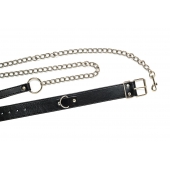 Черный ошейник с поводком Wild - Lola Games - купить с доставкой в Самаре