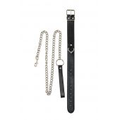 Черный ошейник с поводком Wild - Lola Games - купить с доставкой в Самаре