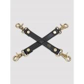 Черный фиксатор для манжет Bound to You Faux Leather Hogtie - Fifty Shades of Grey - купить с доставкой в Самаре