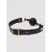 Черный кляп-шар Bound to You Faux Leather Ball Gag - Fifty Shades of Grey - купить с доставкой в Самаре