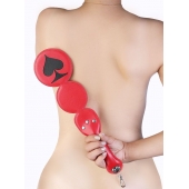 Шлёпалка  Пики  с анальным плагом - LOVETOY (А-Полимер) - купить с доставкой в Самаре