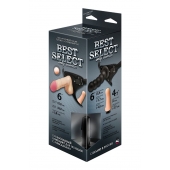 Черный пояс для женщин BEST SELECT с 3 насадками - LOVETOY (А-Полимер) - купить с доставкой в Самаре