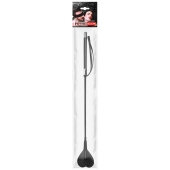 Черный стек с наконечником-сердечком - 54 см. - Notabu - купить с доставкой в Самаре