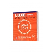 Презервативы с продлевающим эффектом LUXE Royal Long Love - 3 шт. - Luxe - купить с доставкой в Самаре