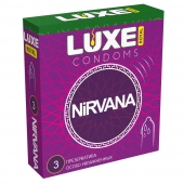 Презервативы с увеличенным количеством смазки LUXE Royal Nirvana - 3 шт. - Luxe - купить с доставкой в Самаре