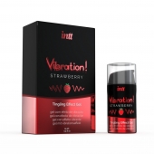 Жидкий интимный гель с эффектом вибрации Vibration! Strawberry - 15 мл. - INTT - купить с доставкой в Самаре