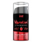 Жидкий интимный гель с эффектом вибрации Vibration! Strawberry - 15 мл. - INTT - купить с доставкой в Самаре