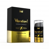 Жидкий интимный гель с эффектом вибрации Vibration! Vodka Energy - 15 мл. - INTT - купить с доставкой в Самаре