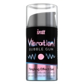 Жидкий интимный гель с эффектом вибрации Vibration! Bubble Gum - 15 мл. - INTT - купить с доставкой в Самаре
