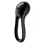 Черное эрекционное виброкольцо Majestic Duo - Satisfyer - в Самаре купить с доставкой