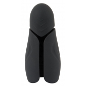 Черный силиконовый вибромастурбатор с нагревом Masturbator with 2 Functions - Orion - в Самаре купить с доставкой