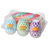 Набор из 6 мастурбаторов Tenga EGG IV с различным рельефом - Tenga - в Самаре купить с доставкой