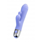 Сиреневый вибратор с клиторальной стимуляцией Crocus - 17,5 см. - ToyFa
