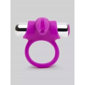 Лиловое виброкольцо с пультом ДУ Remote Control Cock Ring - Happy Rabbit - в Самаре купить с доставкой