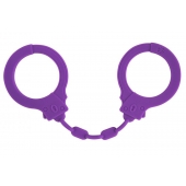 Фиолетовые силиконовые наручники Suppression - Lola Games - купить с доставкой в Самаре