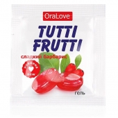 Гель-смазка Tutti-frutti со вкусом барбариса - 4 гр. - Биоритм - купить с доставкой в Самаре