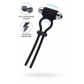 Черное эрекционное лассо на пенис Jat - A-toys - в Самаре купить с доставкой