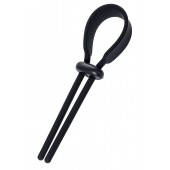 Черное эрекционное лассо на пенис Keb - A-toys - в Самаре купить с доставкой