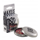 Экстремально тонкие презервативы в железном кейсе MAXUS Extreme Thin - 3 шт. - Maxus - купить с доставкой в Самаре