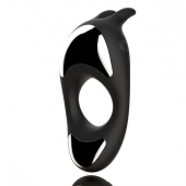 Черное эрекционное кольцо с двумя моторами Zeus Dual Vibe Cock Ring - FeelzToys - в Самаре купить с доставкой