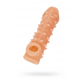 Телесная закрытая насадка с пупырышками Cock Sleeve Size M - 15,6 см. - KOKOS - в Самаре купить с доставкой