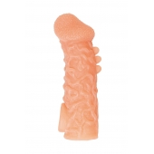 Телесная закрытая насадка с шершавой головкой Cock Sleeve Size L - 17,6 см. - KOKOS - в Самаре купить с доставкой