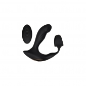 Черный вибромассажер простаты с эрекционным кольцом Strapped   Tapped - Zero Tolerance - в Самаре купить с доставкой