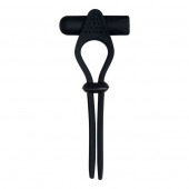 Черное эрекционное лассо с вибропулей Black Tie Affair - Zero Tolerance - в Самаре купить с доставкой