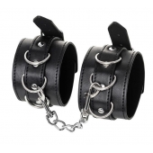 Черные оковы Anonymo из искусственной кожи - ToyFa - купить с доставкой в Самаре