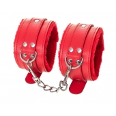 Красные оковы Anonymo из искусственной кожи - ToyFa - купить с доставкой в Самаре