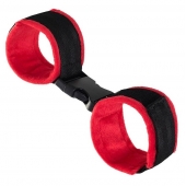 Красно-черные велюровые оковы Anonymo - ToyFa - купить с доставкой в Самаре