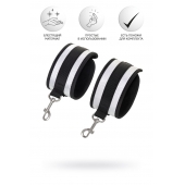 Серебристо-черные наручники Anonymo - ToyFa - купить с доставкой в Самаре