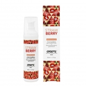 Разогревающее массажное масло  с ароматом клубники Gourmet Strawberry - 50 мл. - Exsens - купить с доставкой в Самаре