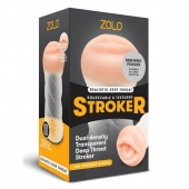 Мастурбатор-ротик ZOLO DEEP THROAT - Zolo - в Самаре купить с доставкой