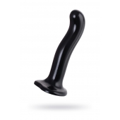Черный стимулятор для пар P G-Spot Dildo Size L - 19 см. - Strap-on-me - в Самаре купить с доставкой