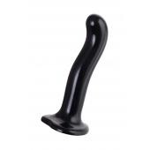 Черный стимулятор для пар P G-Spot Dildo Size L - 19 см. - Strap-on-me - в Самаре купить с доставкой