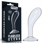 Прозрачный стимулятор простаты Flawless Clear Prostate Plug - 15 см. - Lovetoy - в Самаре купить с доставкой