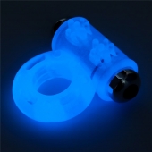 Голубое, светящееся в темноте эрекционное виброкольцо Lumino Play Vibrating Penis Ring - Lovetoy - в Самаре купить с доставкой
