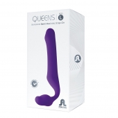 Фиолетовый безремневой страпон Queens L - Adrien Lastic - купить с доставкой в Самаре