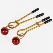 Золотистые зажимы с колокольчиками Gold - Sitabella - купить с доставкой в Самаре